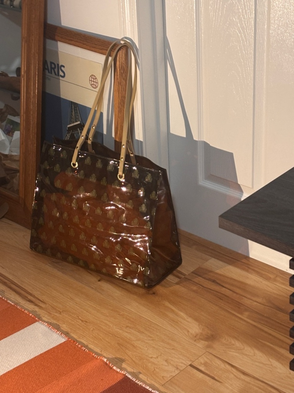 Borghese Monogram Tote Bag - Shopper / Beach Bag / Shopping Tote / Clear Tote - Picture 4 of 8